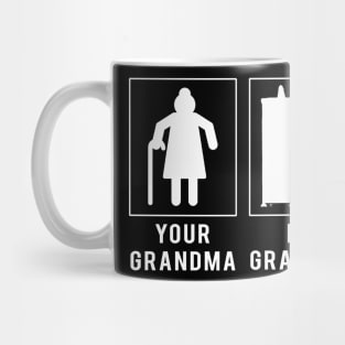 piano your grandma my grandma tee for your grandson granddaughter Mug